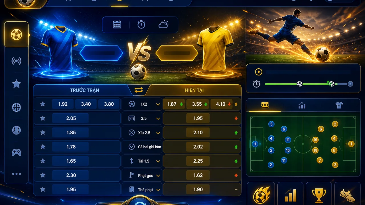 Nhịp trận cuối tuần: Vì sao tỷ lệ trên 188bet thay đổi trước trận?